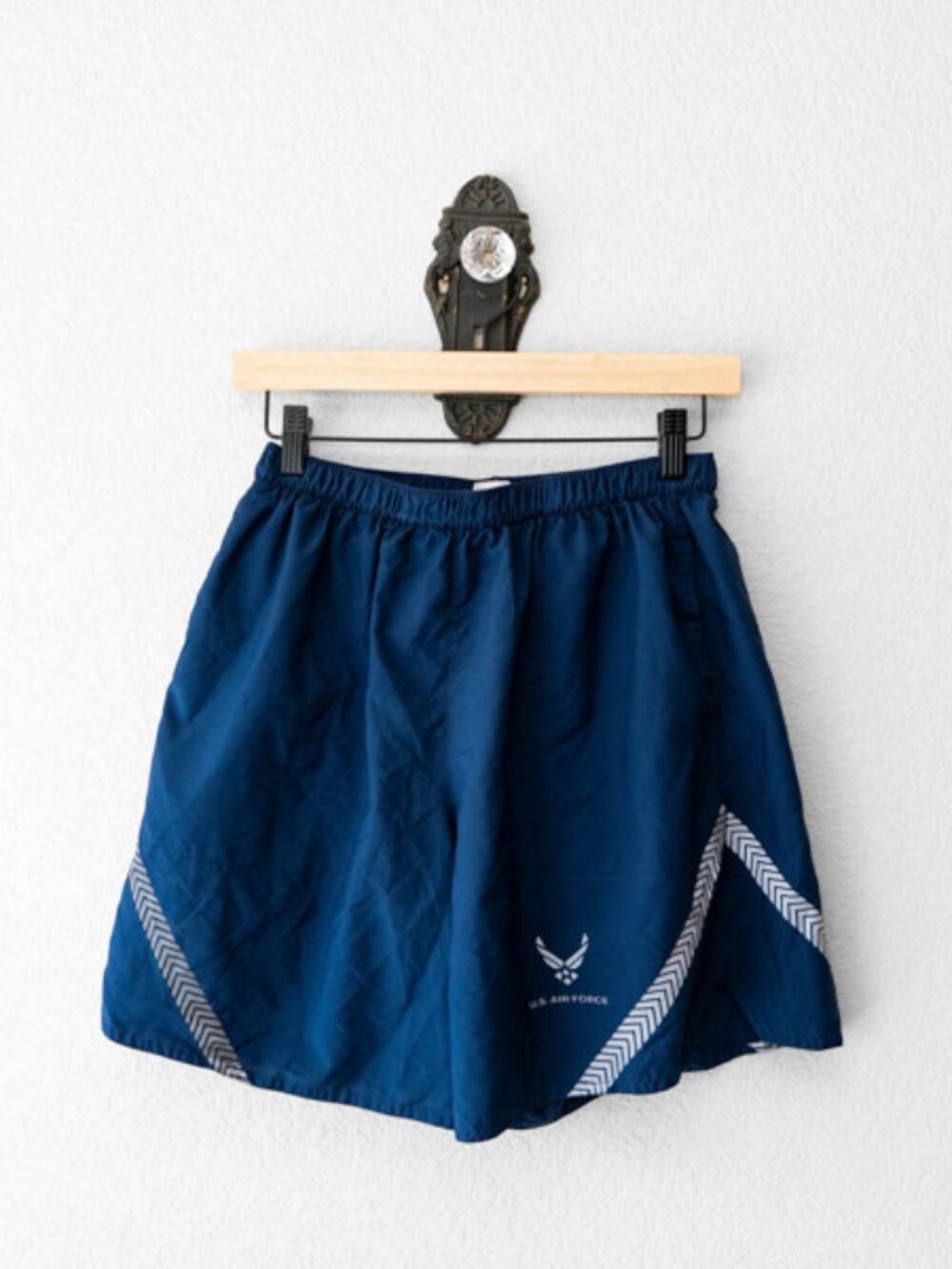 USAF PT Training Shorts Medium Blue Air Force Athletic Running Gym Shorts